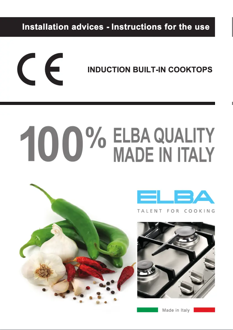 Page 1 of the manual User Manual Elba Elio EIN 602 XF
