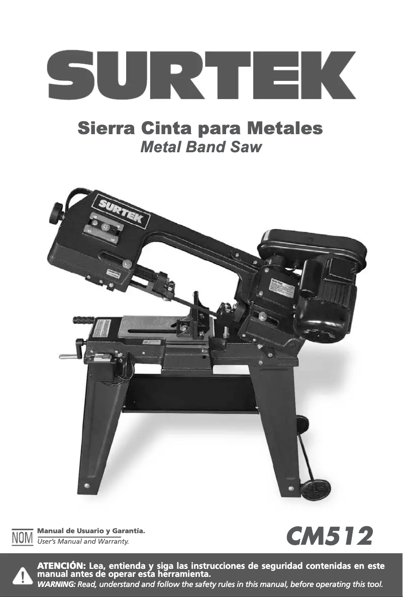 First page image of the manual for CM512