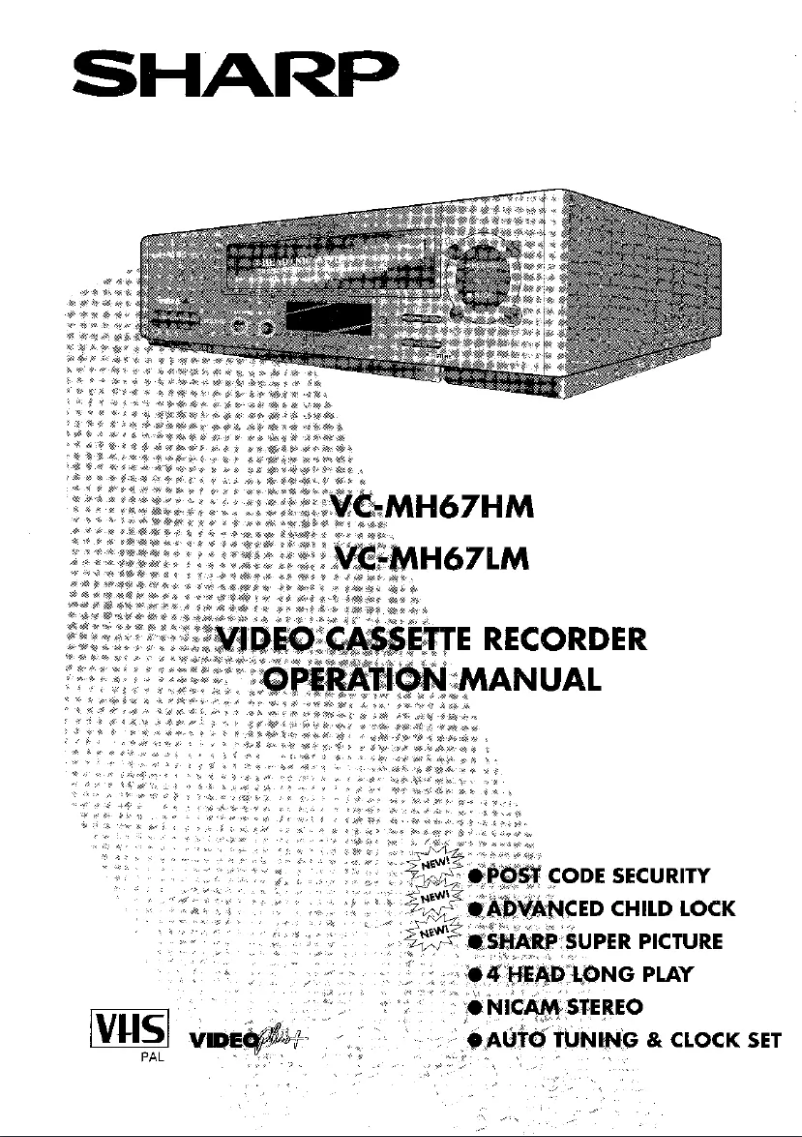 Page 1 of the manual User Manual Sharp VC-MH67