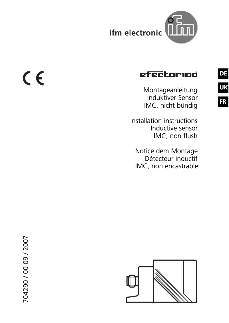 Page 1 of the manual User Manual IFM IM5066