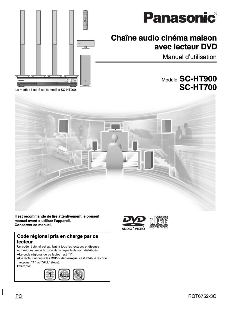 First page image of the manual for SC-HT700P