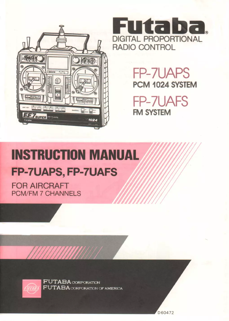 First page image of the manual for FP7UAFS