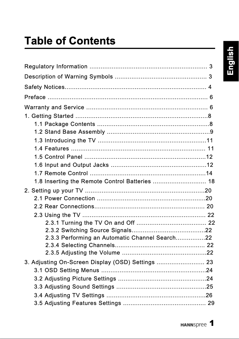 First page image of the manual for SV28LMMB