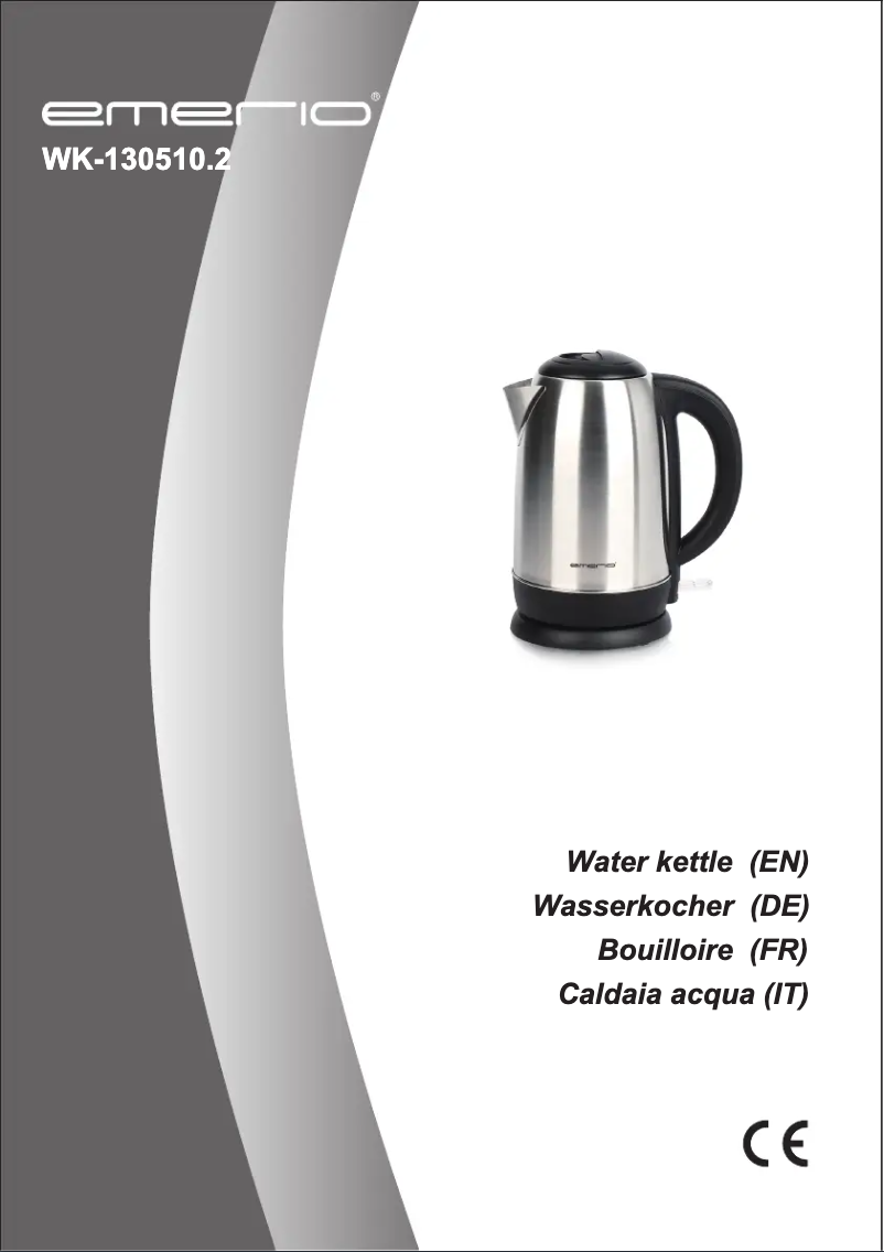 Image de la première page du manuel de l'appareil WK-130510.2