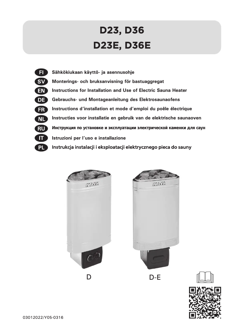 First page image of the manual for Delta D36E HDE360400