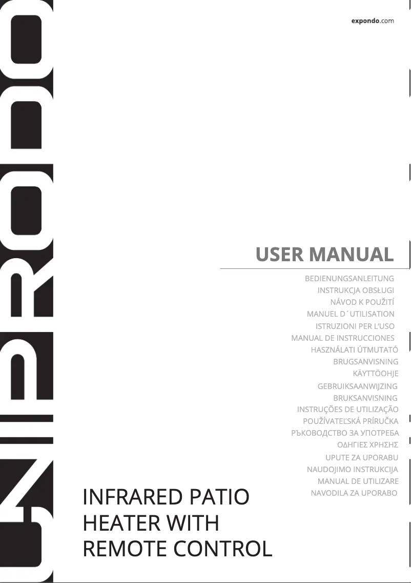 First page image of the manual for UNI_EH_02