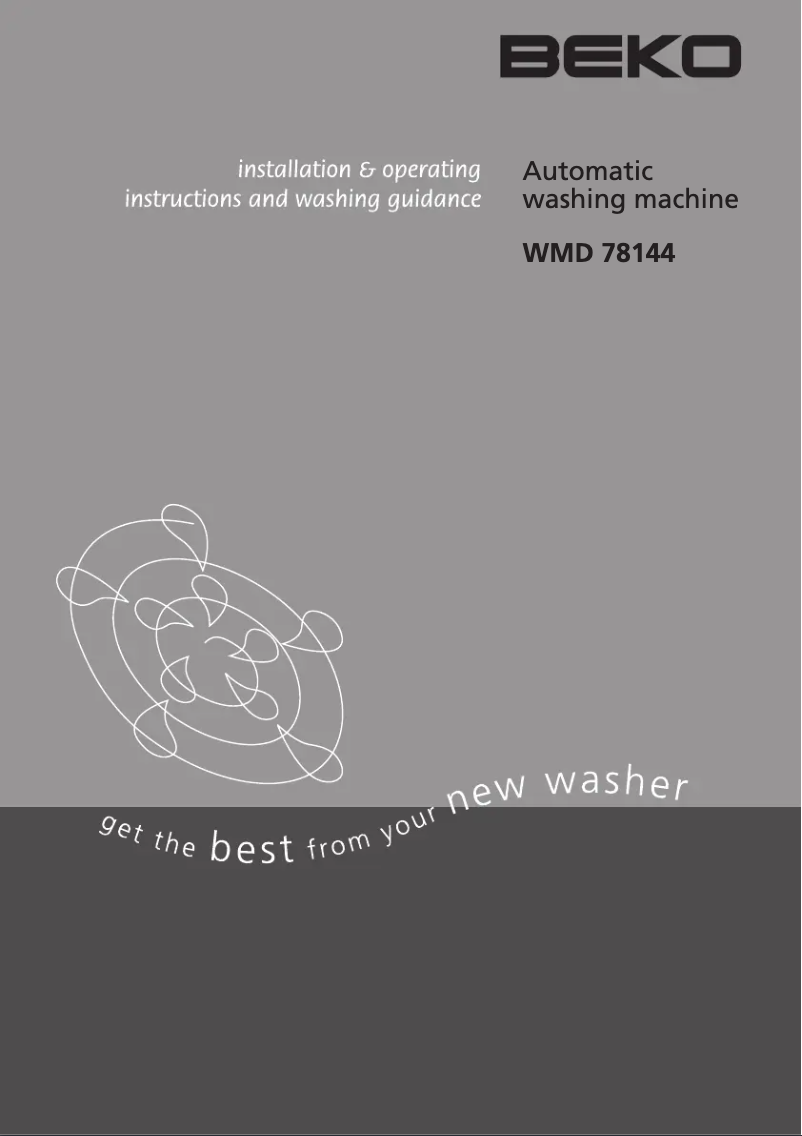 First page image of the manual for WMD 78144