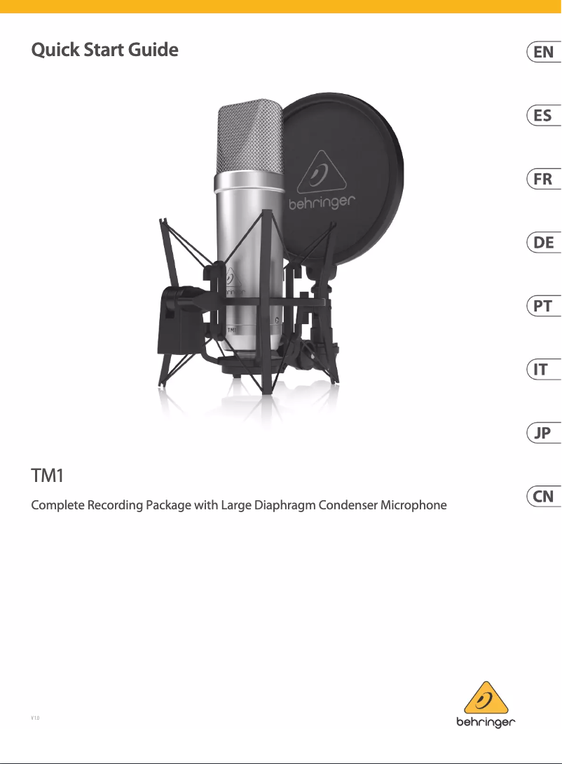 First page image of the manual for TM1