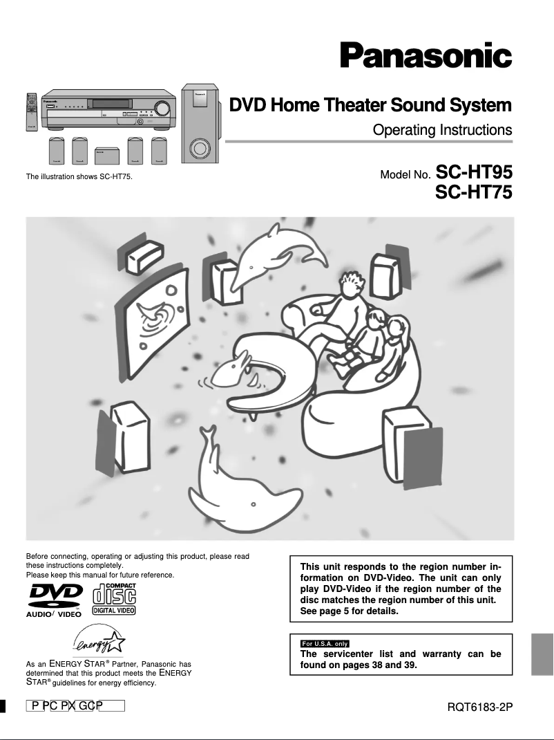 Page 1 of the manual User Manual Panasonic SC-HT95