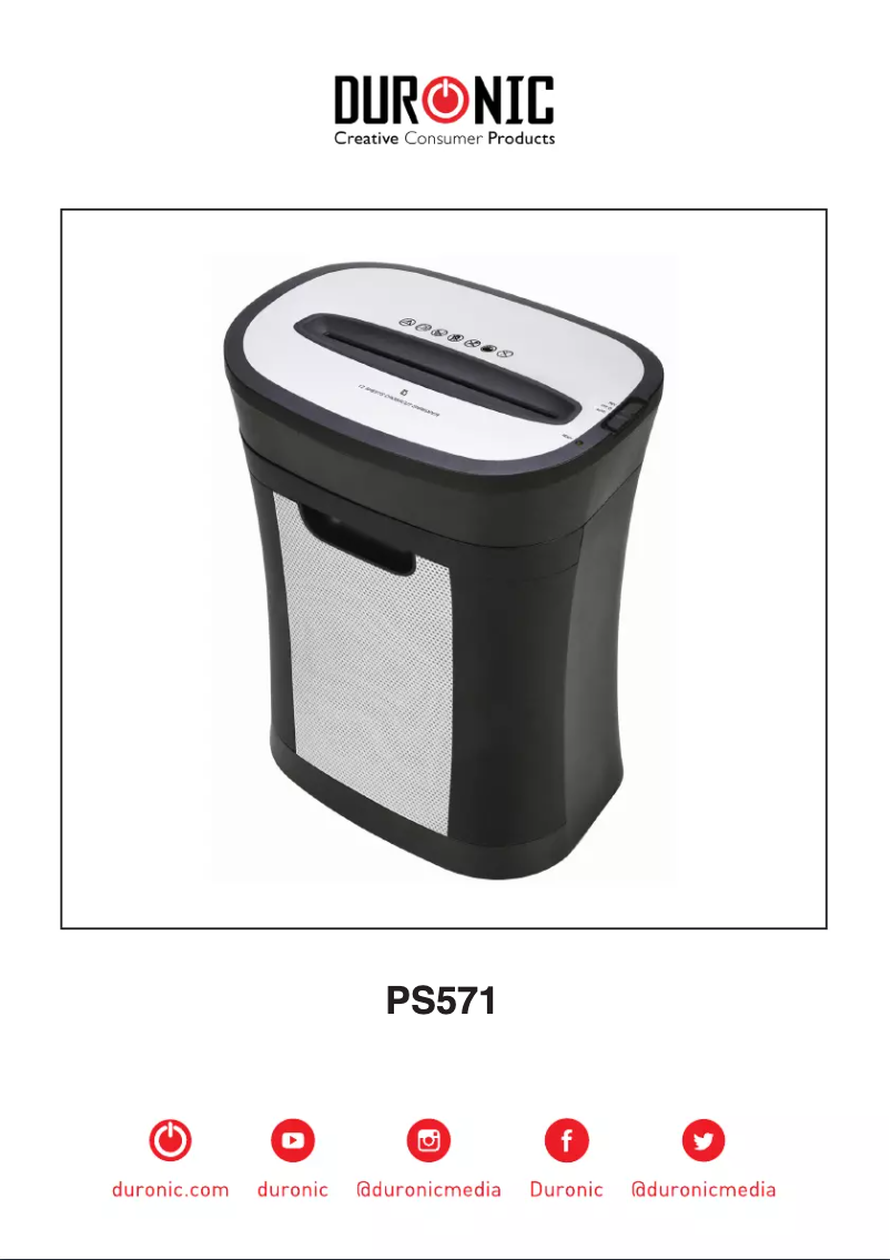 First page image of the manual for PS571