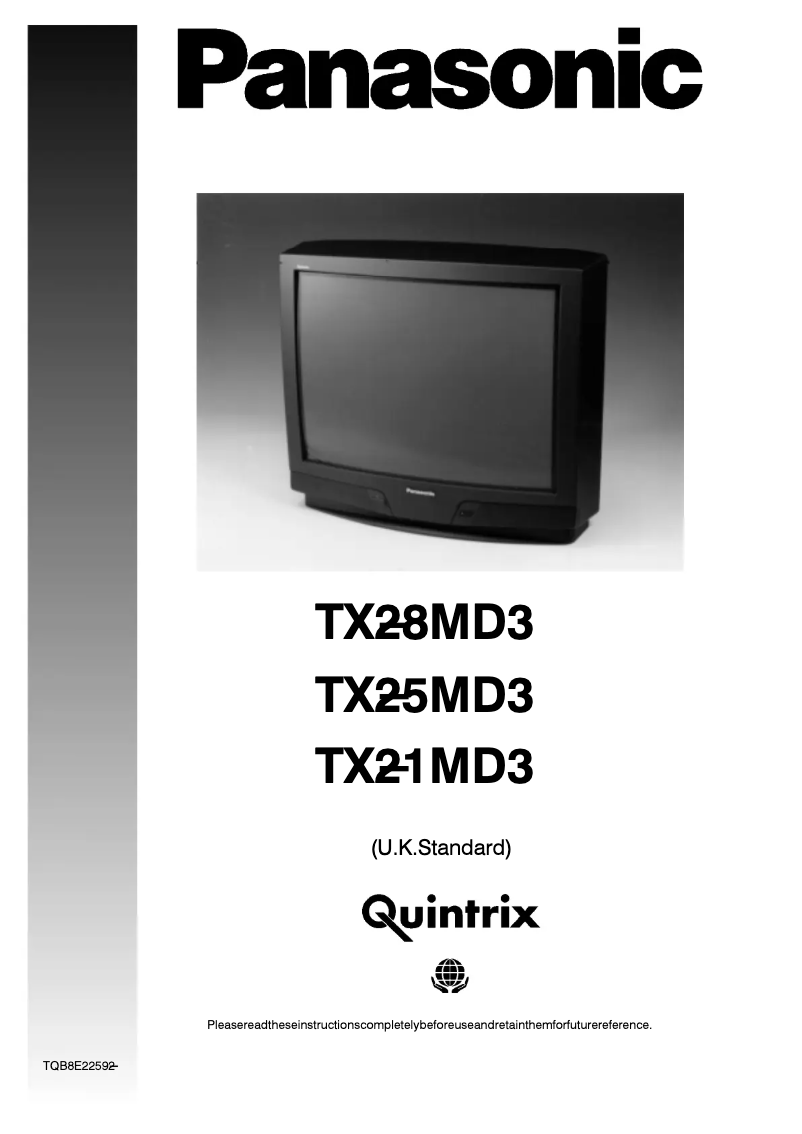 First page image of the manual for TX-28MD3