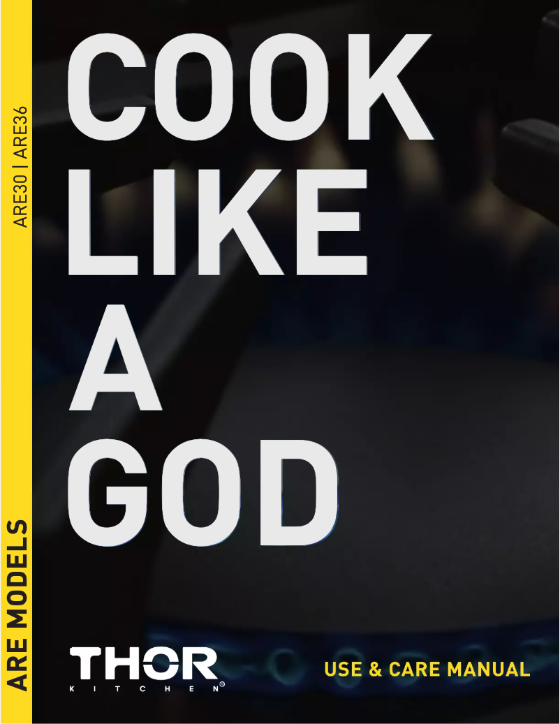 First page image of the manual for ARE36