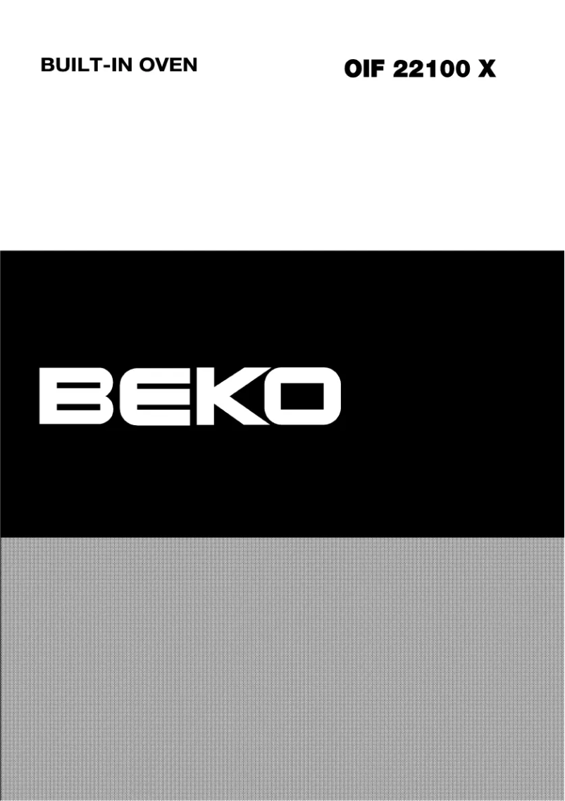 Page 1 of the manual User Manual Beko OIF 22100 X