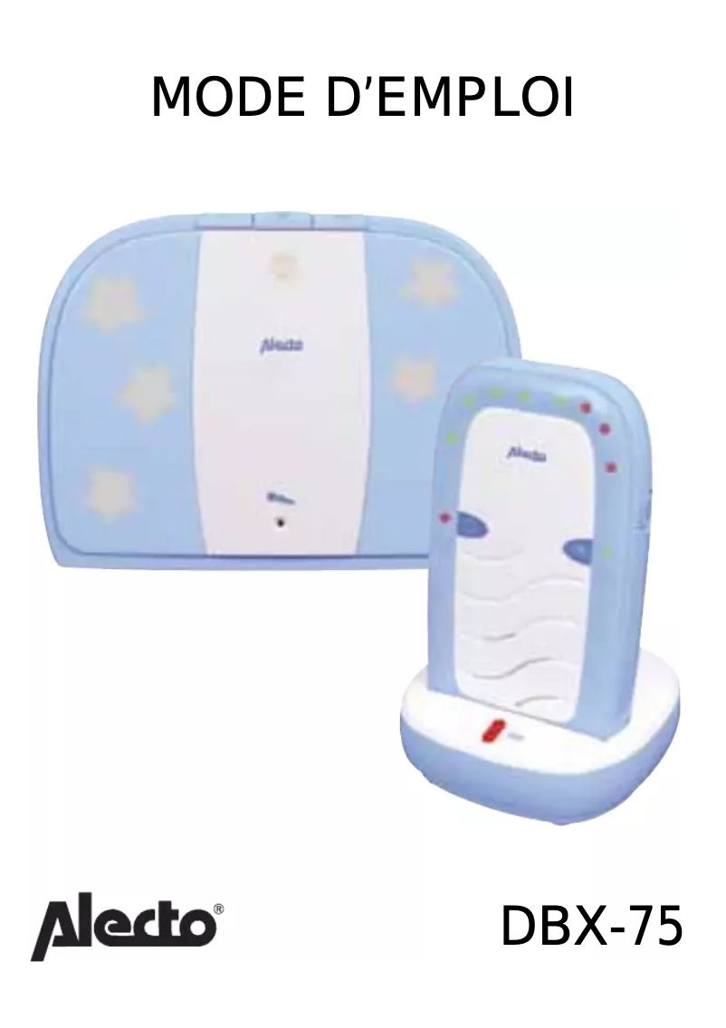 First page image of the manual for DBX-75