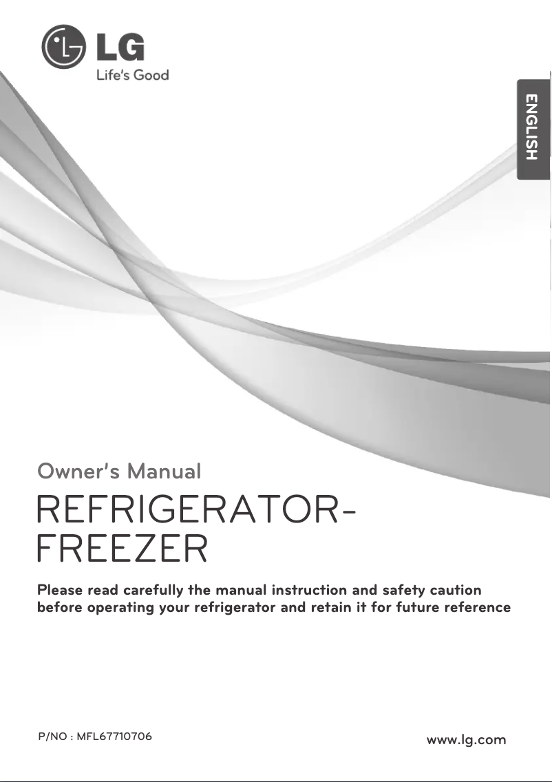 Page 1 of the manual User Manual LG GR-B492GGCA