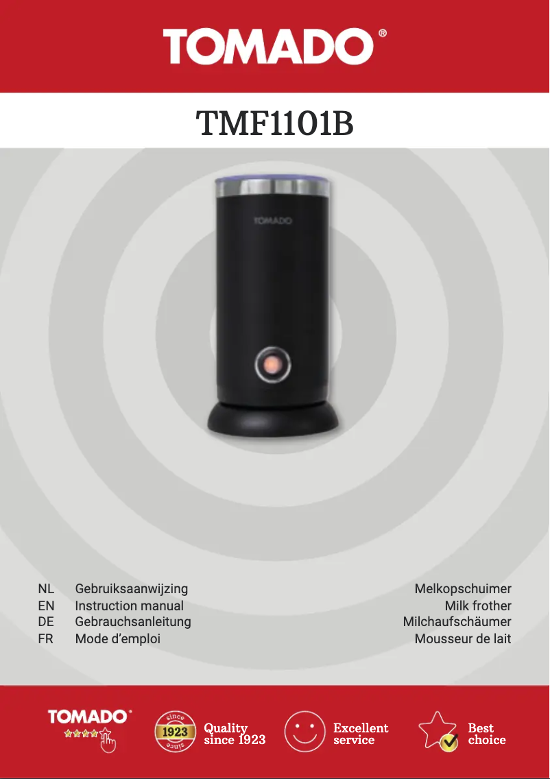 Image de la première page du manuel de l'appareil TMF1101B