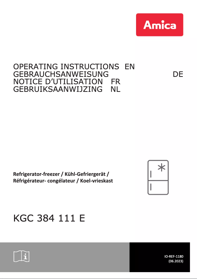 First page image of the manual for KGC 384 111 E