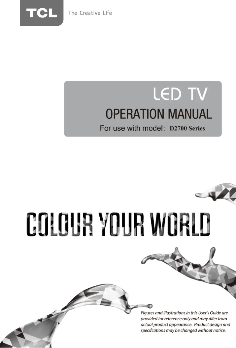 First page image of the manual for L50D2700F