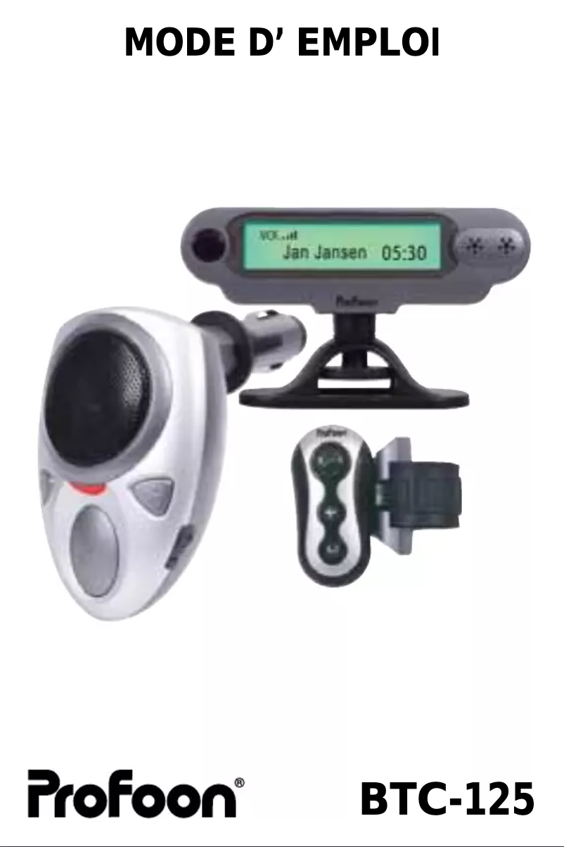 First page image of the manual for BTC-125