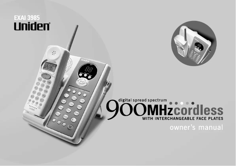 First page image of the manual for EXAI 3985