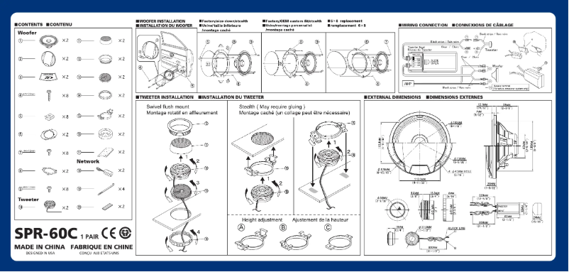 First page image of the manual for SPR-60C