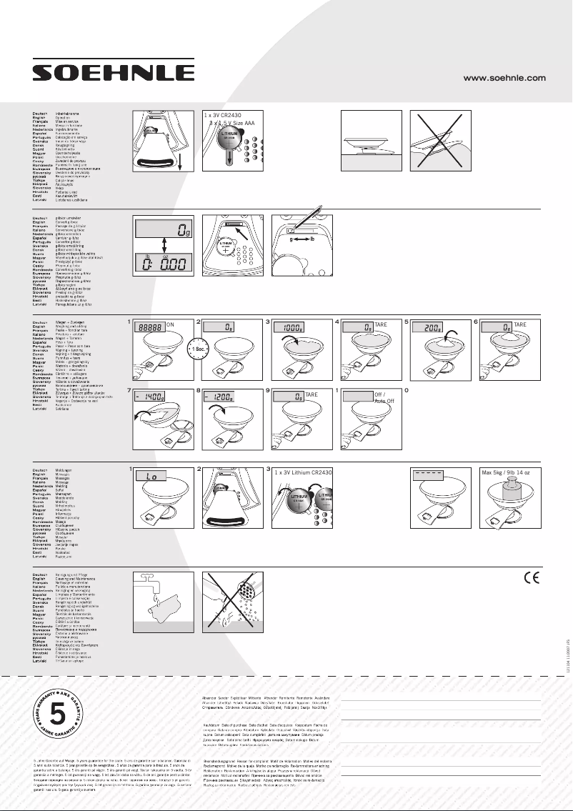 Page 1 of the manual User Manual Soehnle Giga 66509 6