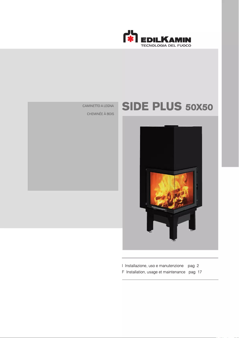 First page image of the manual for SIDE 50x50 PLUS