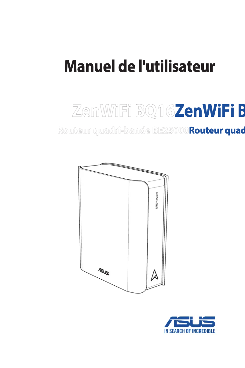 Page 1 of the manual User Manual Asus ZenWiFi BQ16