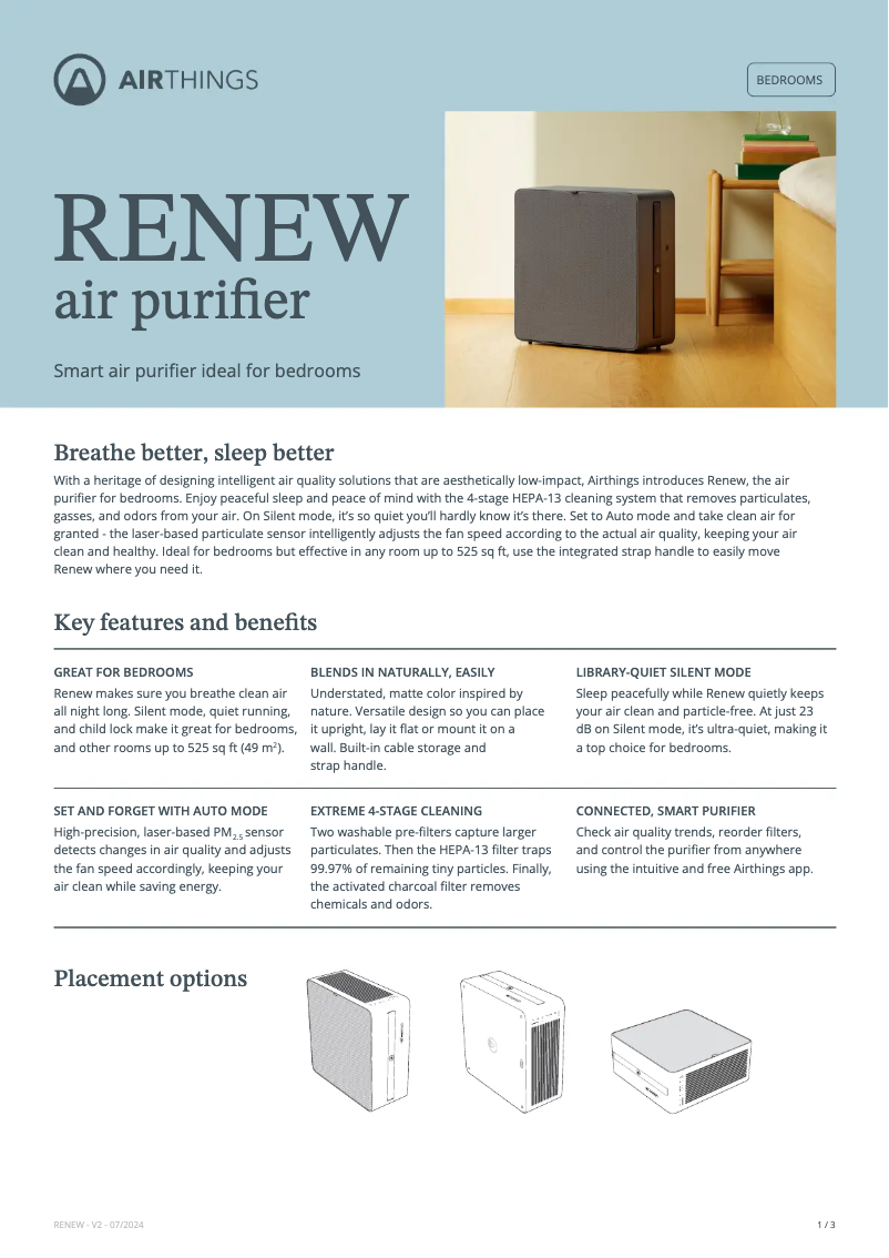 First page image of the manual for Renew Duo