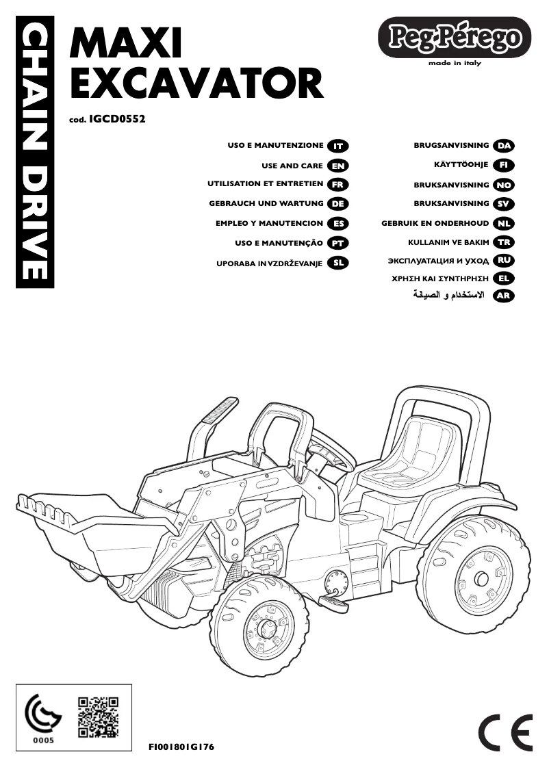 First page image of the manual for Maxi Excavator