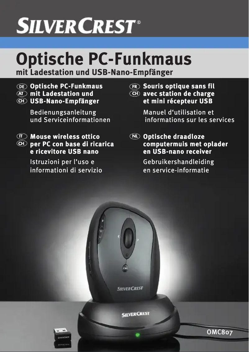 Page 1 of the manual User Manual SilverCrest OMC807