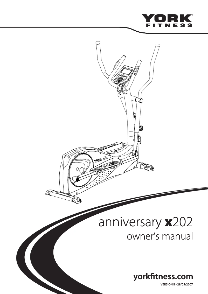 First page image of the manual for Anniversary x202
