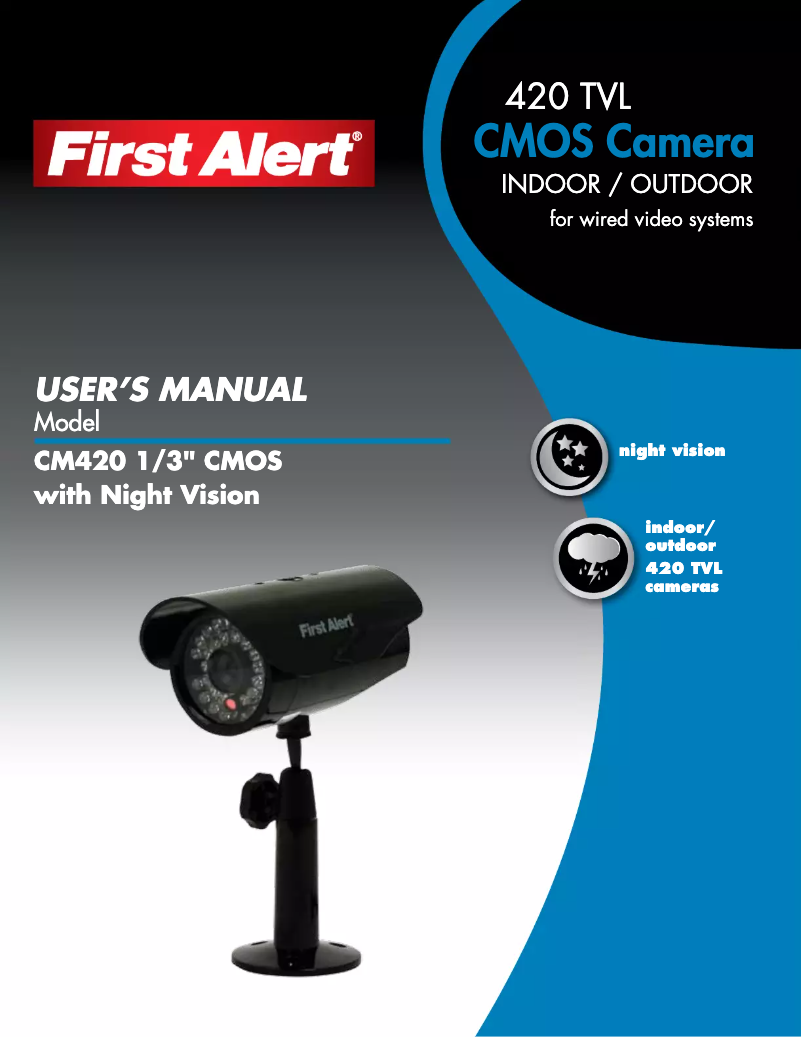 First page image of the manual for CM420