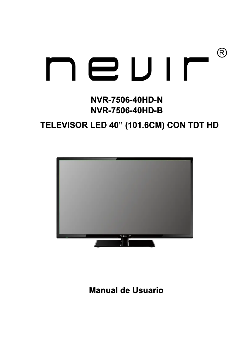 First page image of the manual for NVR-7506-40HD-B