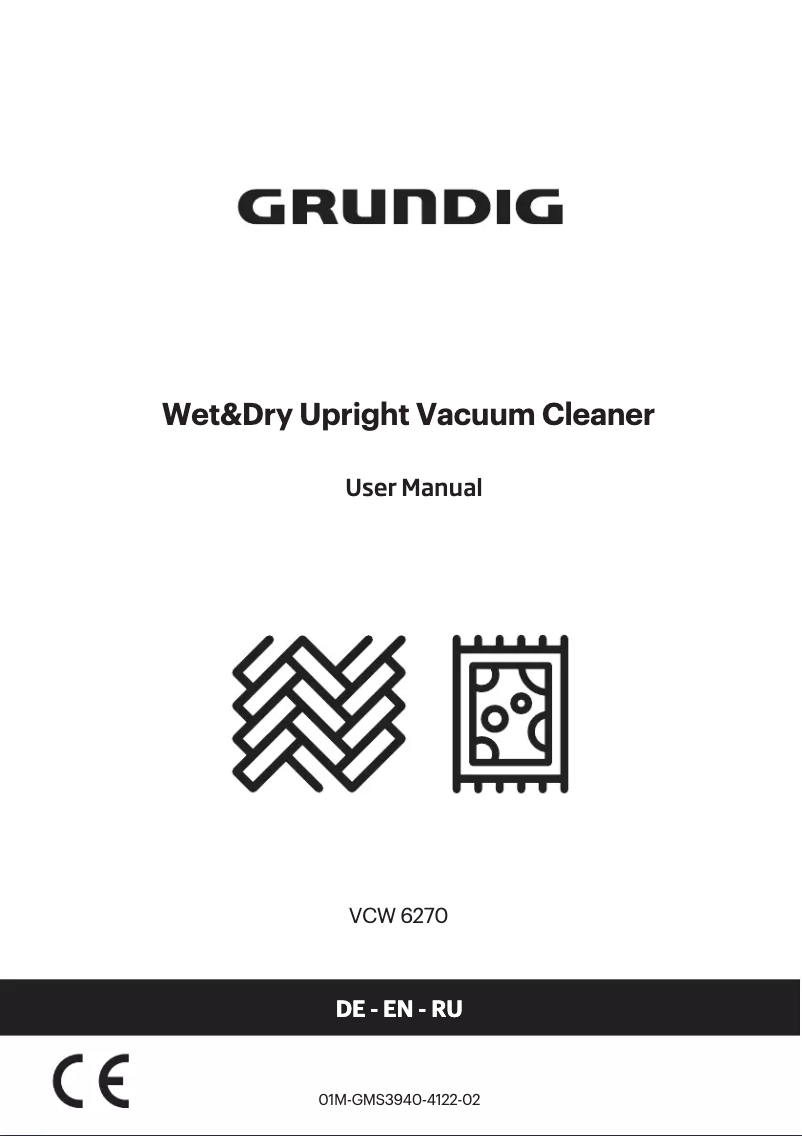 First page image of the manual for VCW 6270