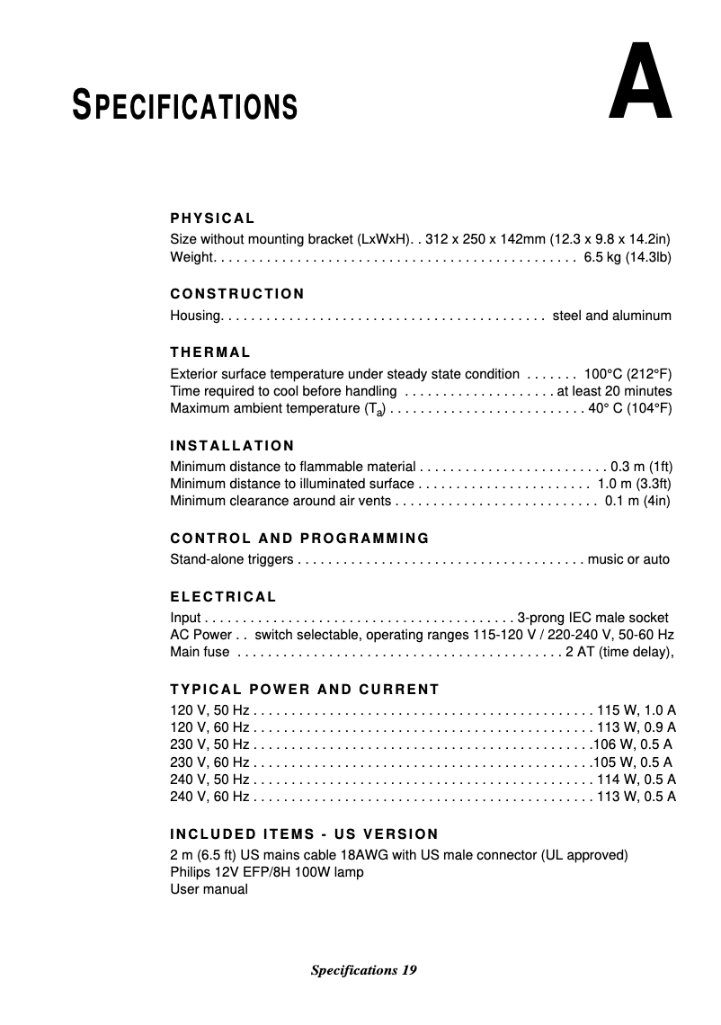 First page image of the manual for Mania EF2