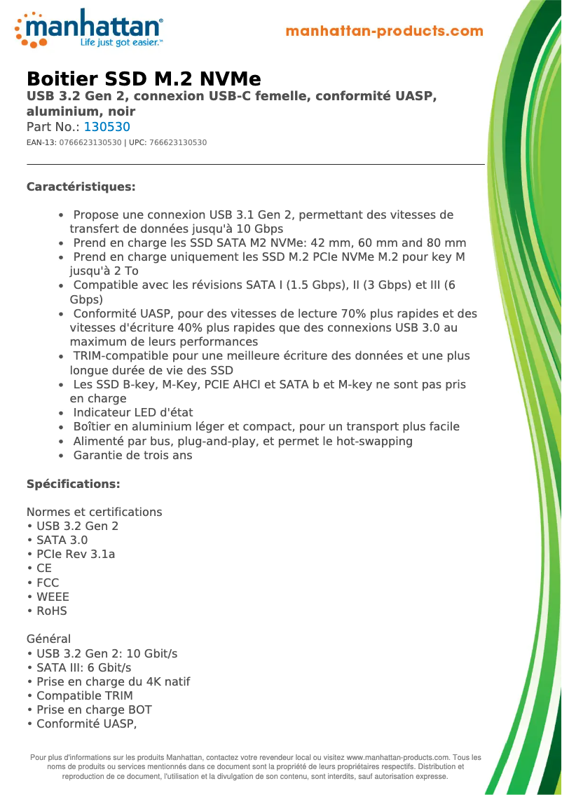 First page image of the manual for 130530