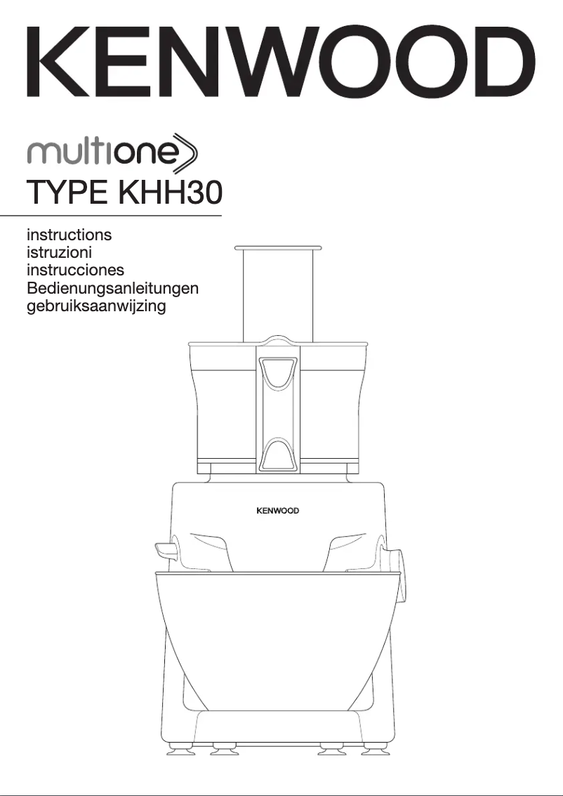 First page image of the manual for MultiOne KHH323