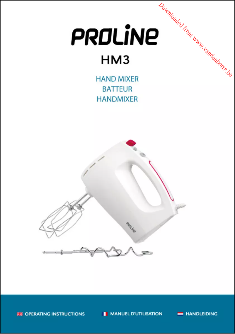 Image de la première page du manuel de l'appareil HM3