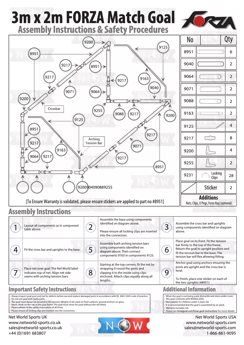 Page 1 of the manual User Manual Forza 3x2 Match