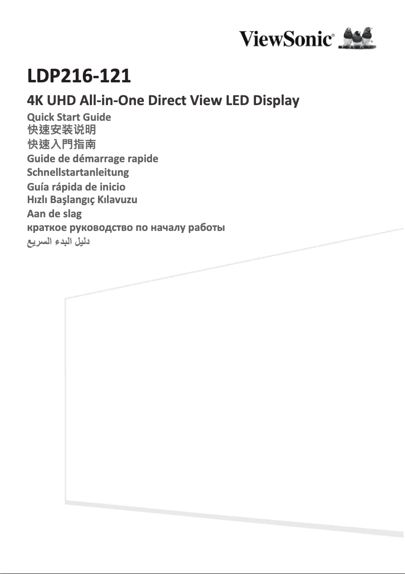 Image de la première page du manuel de l'appareil LDP216-121