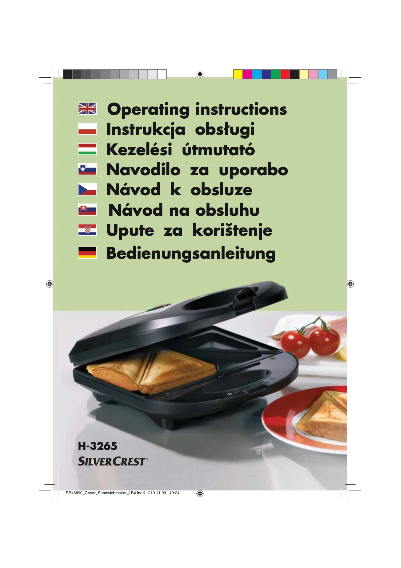 First page image of the manual for H-3265