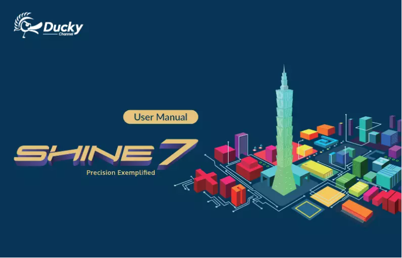 Page 1 of the manual User Manual Ducky Shine 7