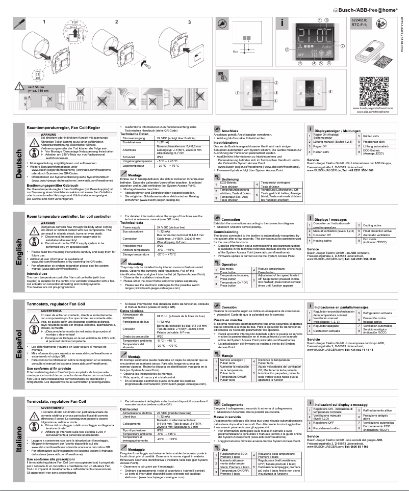 First page image of the manual for 2CKA006220A0010