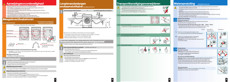 Page 1 of the manual Installation Guide Siemens WM14E167FG