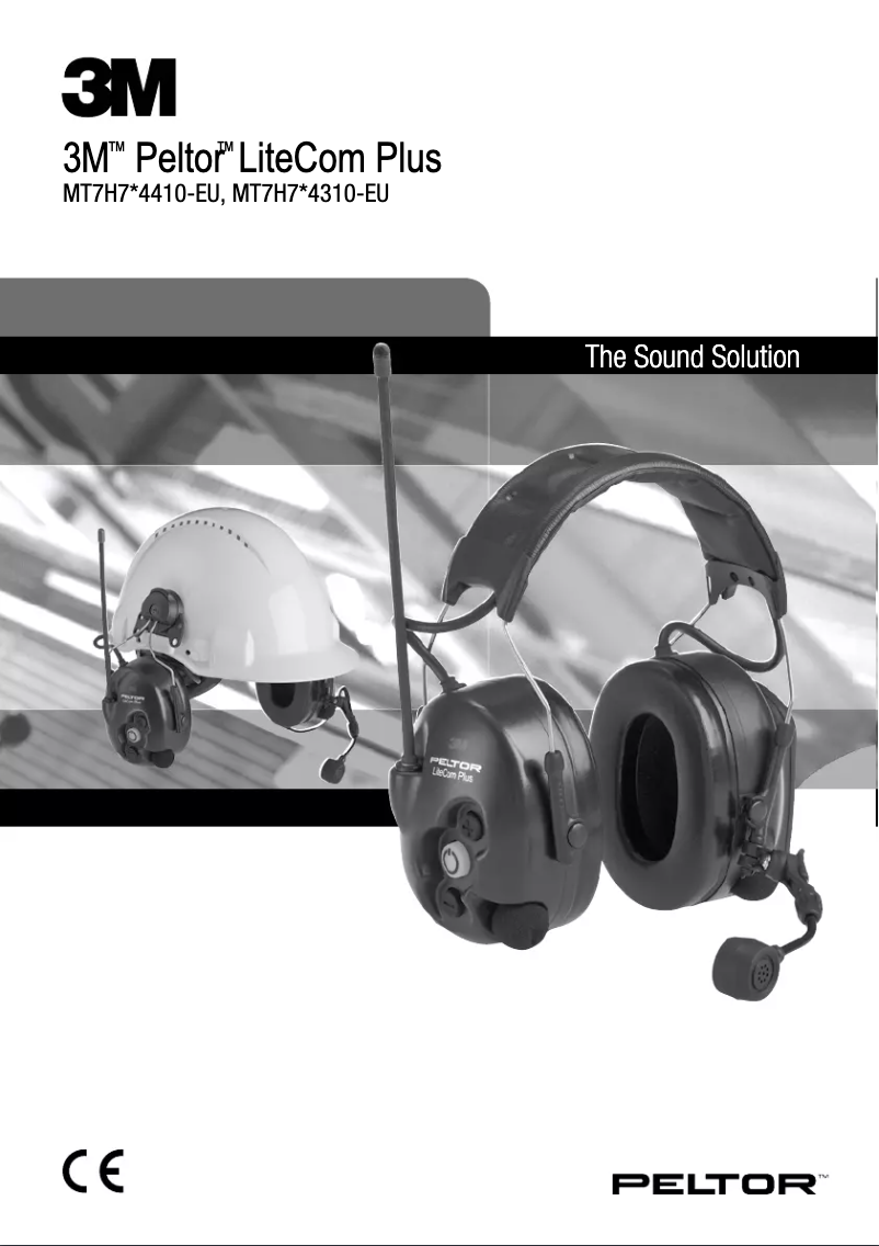 Page 1 of the manual User Manual 3M Peltor LiteCom Plus