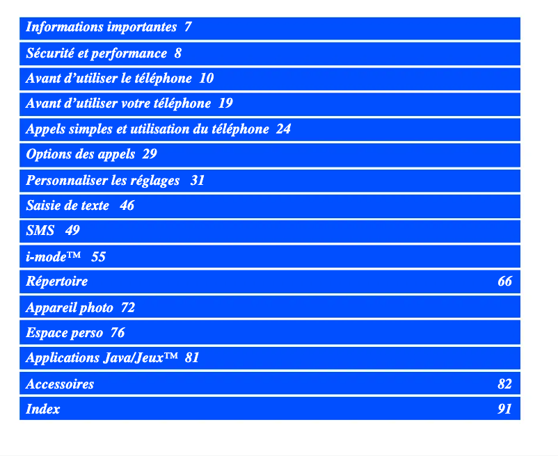 Image de la première page du manuel de l'appareil N342i