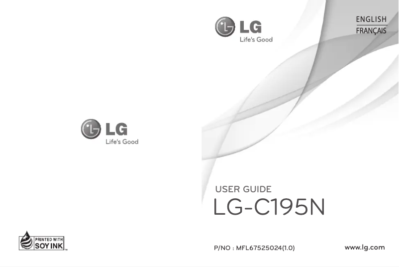 Page 1 of the manual User Manual LG C195N