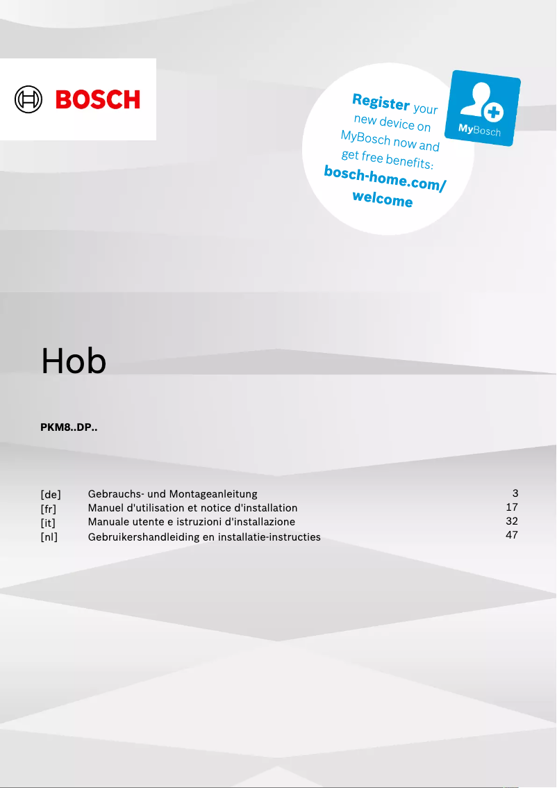 First page image of the manual for PKM801DP2D