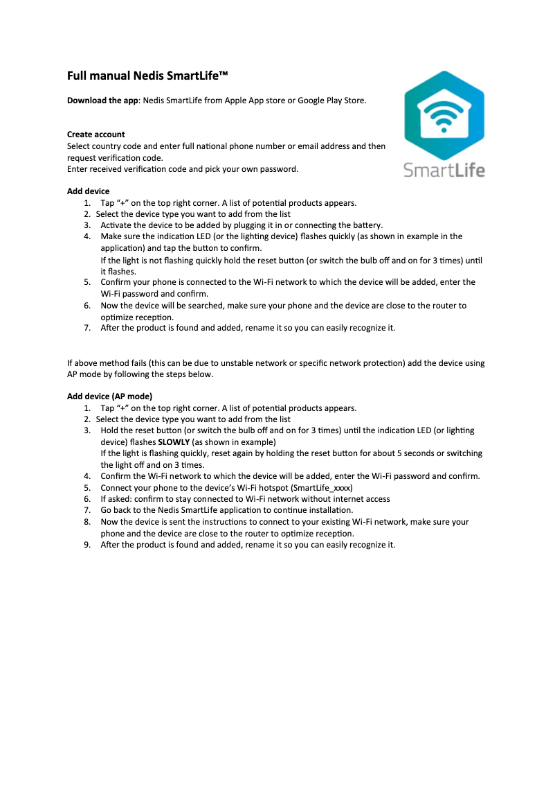 Page 1 of the manual User Manual Nedis WIFIP130FWT3